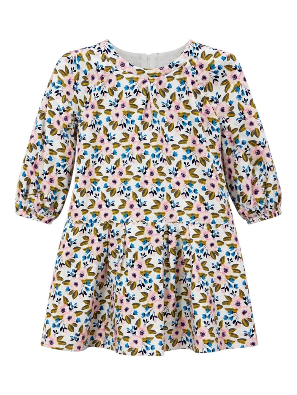Egg By Susan Lazar Kids Floral Flowers White Corduroy Dress Cotton Girls Size 6